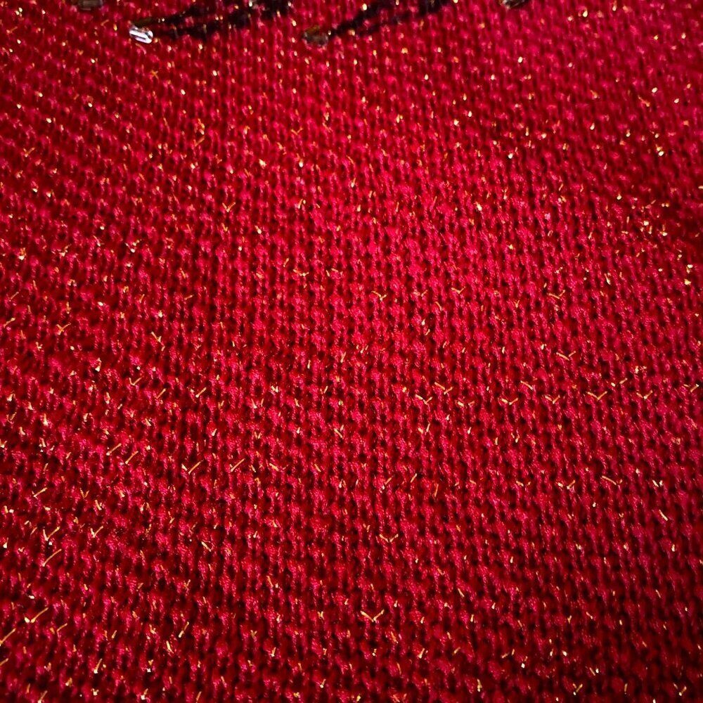 Vintage handmade knit maxi tube 'bird' dress with sparkle - Picture 15 of 16